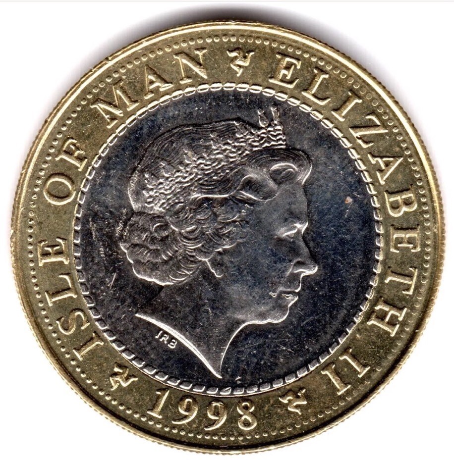 1998 VINTAGE CAR RALLY IOM £2 COIN RARE TWO POUND FIFTY ISLE OF