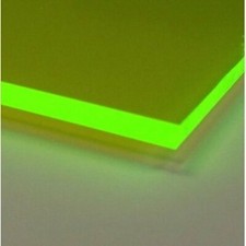 Acrylic Green Fluorescent Plexiglass 1/8" Thick Plastic Sheet 9093 Pick Size
