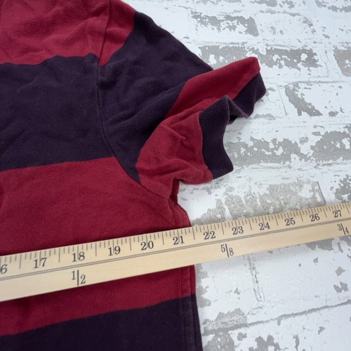 Nike Polo Shirt Men XL Red Purple Striped Colorblock USA Paralympic Team Rugby - Picture 8 of 9