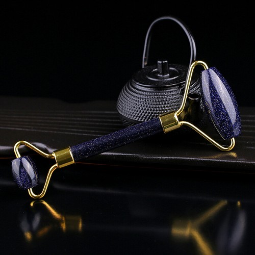 1pc Natural Rose Quartz Face Roller Massage Stone Tool Healing Crystal Massager - Bild 12 von 17
