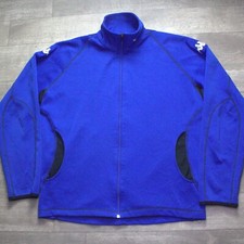 Men's KAPPA Vintage Style Full-Zip Polyester Track Suit Jacket Size L