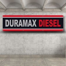 Duramax Diesel 2x8 ft Flag Banner Chevrolet Chevy V8 Wall Sign