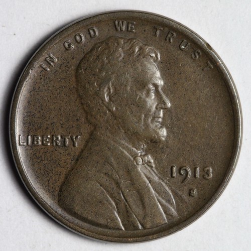1913-S Lincoln Wheat Cent Penny UNC *UNCIRCULATED* MS E142 GALM