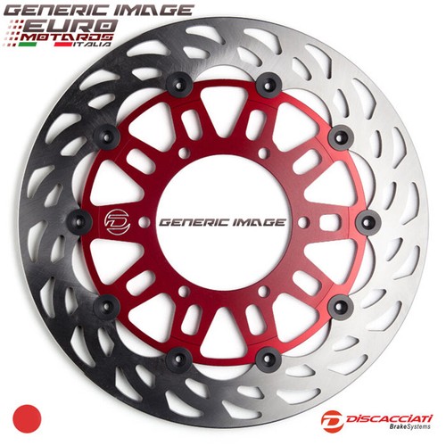 Yamaha R6 1999-2002 Discacciati Light Brake Disc Rotors Pair Black Or Red New - Picture 4 of 6