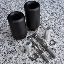 No-Cut Black Frame Sliders for Suzuki GSXR 1000 GSXR1000 2003-2004