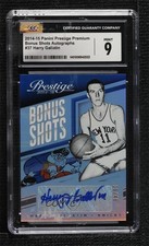 2014 Prestige Bonus Shots Premium 19/49 Harry Gallatin CGC 9 Mint Auto HOF n8a