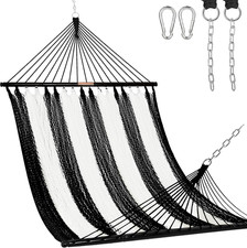 Lazy Daze 2 Person Caribbean Rope Hammock, Handwoven Double Hammock