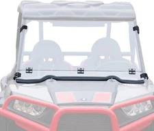 SuperATV Polaris RZR 900 Flip / Fold Down Clear Scratch Resistant Windshield