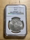 1898 $1 Morgan Silver Dollar MS63 NGC Uncirculated Philadelphia Mint