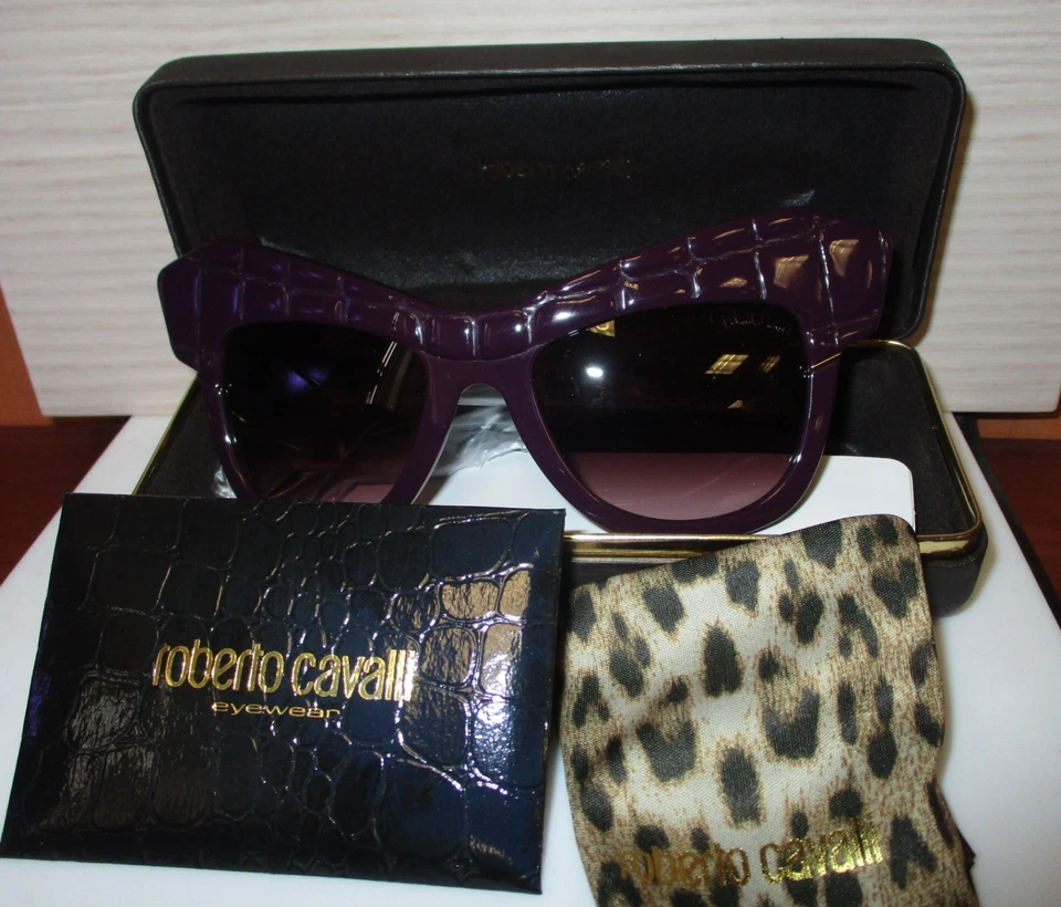 Roberto Cavalli RC750S Wild Diva Sunglasses 81Z Purple New with Case - Image 2 of 4