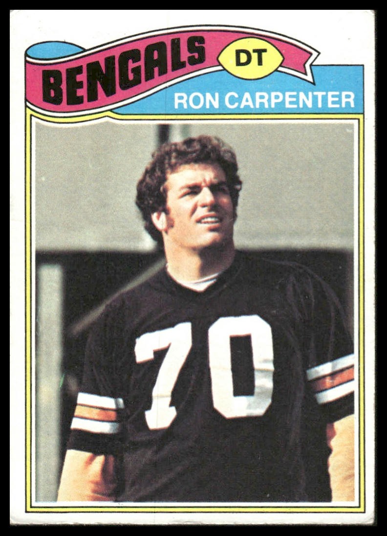 Ron Carpenter 1977 Topps #168 Cincinnati Bengals