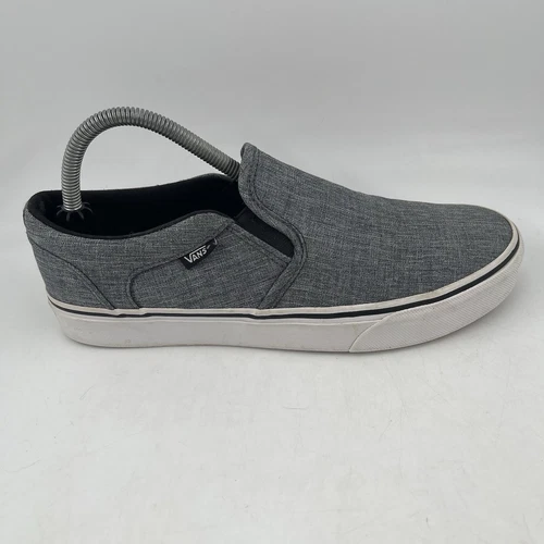 Scarpe da ginnastica Vans Asher Deluxe da uomo taglia 8 blu slip on comode
