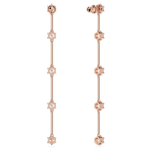 Swarovski Constella Ohrhänger, Rundschliff weiß rosevergoldet 5661463 - Bild 4 von 5