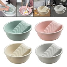 Washboard Basin Laundry Tub Nonslip Lightweight Compact Convenient Laundry Basin