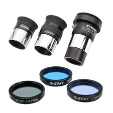 New Best SVBONY SV233 7-Piece Eyepiece  Filter Accessory Kit Includes Two 1.25