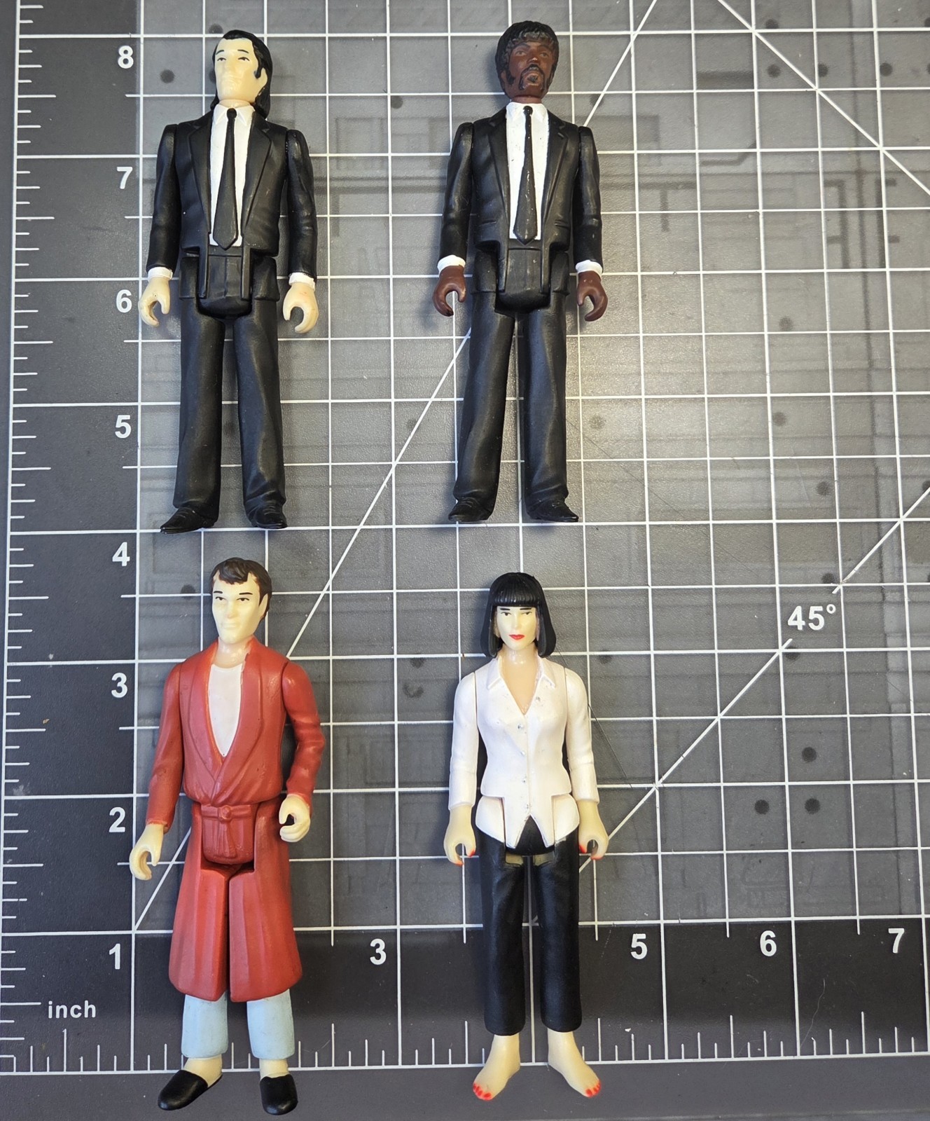 Funko Reaction Pulp Fiction Jules, Vincent, Mia & Jimmy Figure Lot 2014