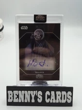 2024 Topps Chrome Black Star Wars Dark Side Autograph Harley Durst As Moloch