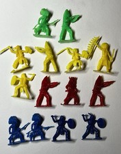 14-Vintage Cowboys vs. Indians Misc. Assorted Figures 1-2 Plastic Figurines