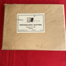 Vtg Photographic Blotters Crystal Brite David Specialty Chicago USA 9x12 12pc