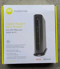 Motorola MGZ715 Cable Modem Router Wi-Fi Plus N450 Xfinity Spectrum Cox