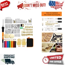 Wood Burning Kit for Beginners, 110PCS Professional Wood Burning Pen and Acces..