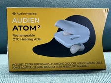 Audien ATOM 2 Wireless Rechargeable OTC Hearing Aid, Premium Comfort Design