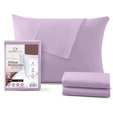 Pillow Protectors 2 Pack King Zippered - 100 Cotton Breathable Pillowcases -...