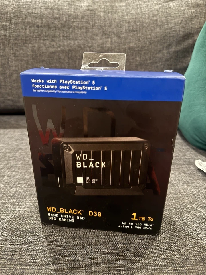 WD_Black D30 Game Drive SSD 1TB Open Box PlayStation 5 PS5 Western Digital - Image 2 of 4