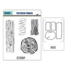 TEXTURED TIMBER Stamps and Metal Cutting Dies DIY Scrapbooking for Album card
