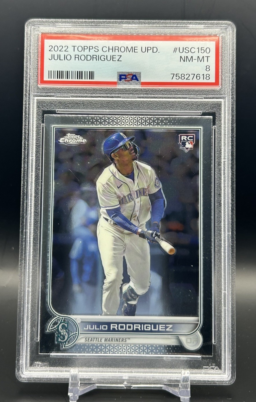 Julio Rodriguez | 2022 Topps Chrome Update #USC150 (RC) | PSA 8 NM-MT