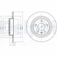 2X Bremsscheibe Delphi BG4279 FüR Opel Astra Cascada Chevrolet J60 P10 Zafira Mk