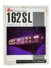 dbx 162 SL Compressor/Limiter User Manual