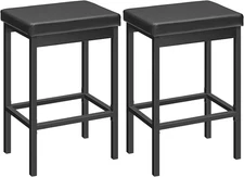 HOOBRO Bar Stools Set of 2 Bar Chairs 24.8" Height Stools Kitchen Stools
