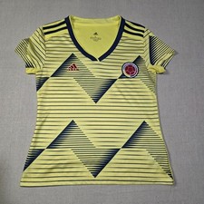 Adidas Climalite Womens 2019 Authentic Colombia National Soccer Team Size Large