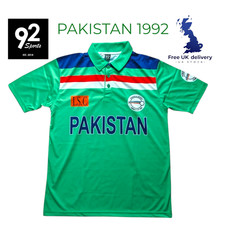 Pakistan 1992 Cricket World Cup Champion Shirt Imran Khan Retro Jersey UK