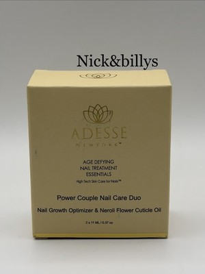NEW NIB Adesse Power Couple Nail Care Duo Nail Growth Neroli Flower Cuticle Oil