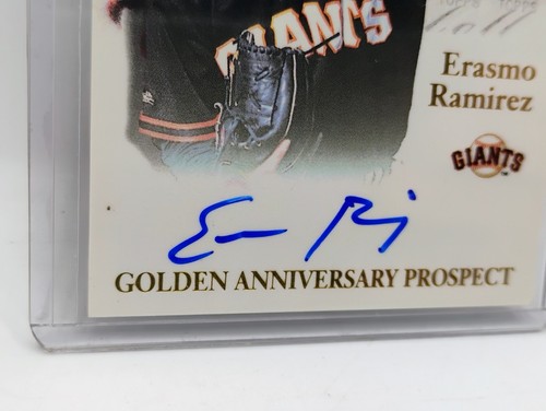 2001 Topps Erasmo Ramirez Golden Anniversary Autogrammkarte Giants - Bild 2 von 8