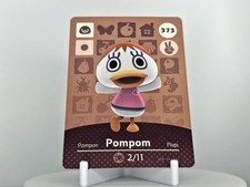 373 Pompom - Tarjeta Amiibo Animal Crossing AUTÉNTICA Serie 3 Casi Nueva