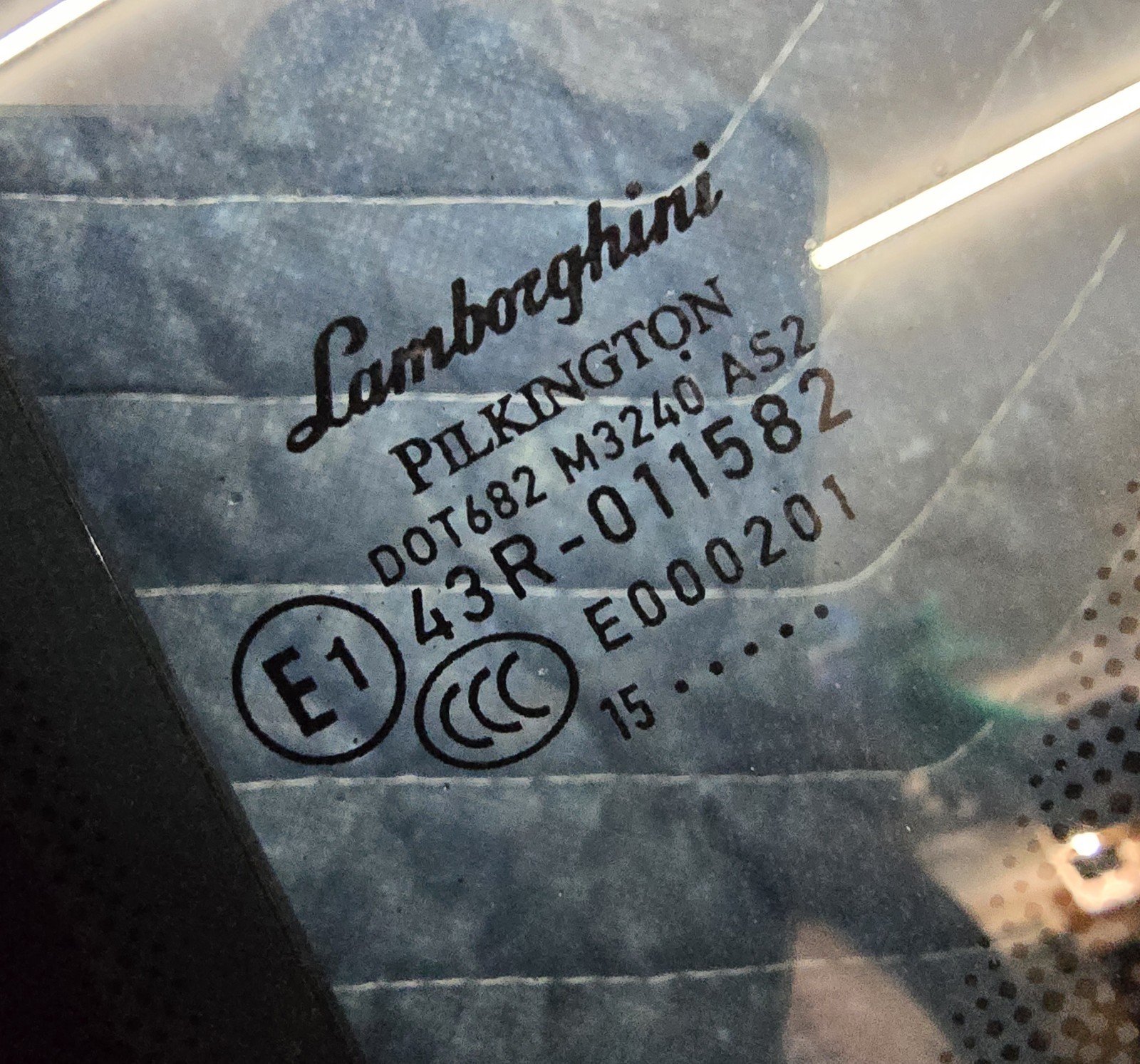 LAMBORGHINI HURACAN REAR GLASS HOOD BONNET OEM 4T0827023F 4T8827631A 4T8827631