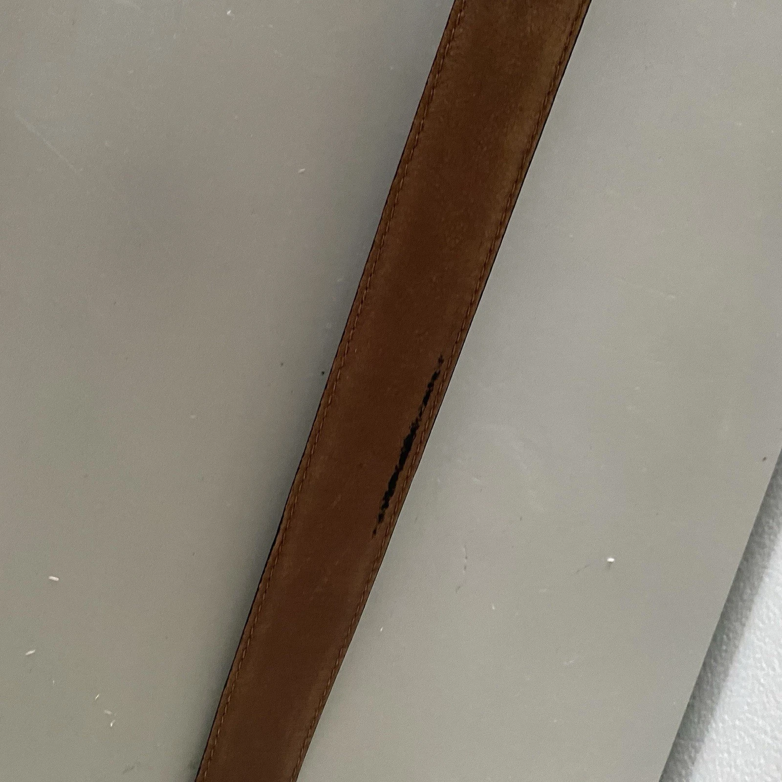 Cintura Gianni Versace in pelle di ciottoli nera larghezza 1" 44" Italia fibbia stile MCM