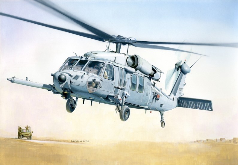 MH-60K Blackhawk SOA Italeri hélicoptère militaire miniature à peindre et assembler échelle 1/48