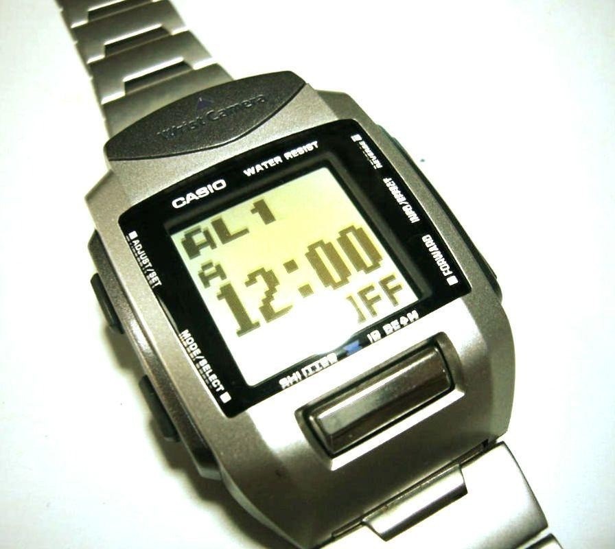 CASIO wrist Camera WQV-1 Digital Wristwatch Men's Silver | eBay