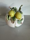 Retired Franz Porcelain Lemon Jam Jar, Lid And Matching Spoon #FZ00517. — photo 2