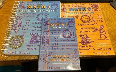 Teaching Textbooks Math 3 TEXTBOOK & ANSWER BOOKLET & CD-ROM