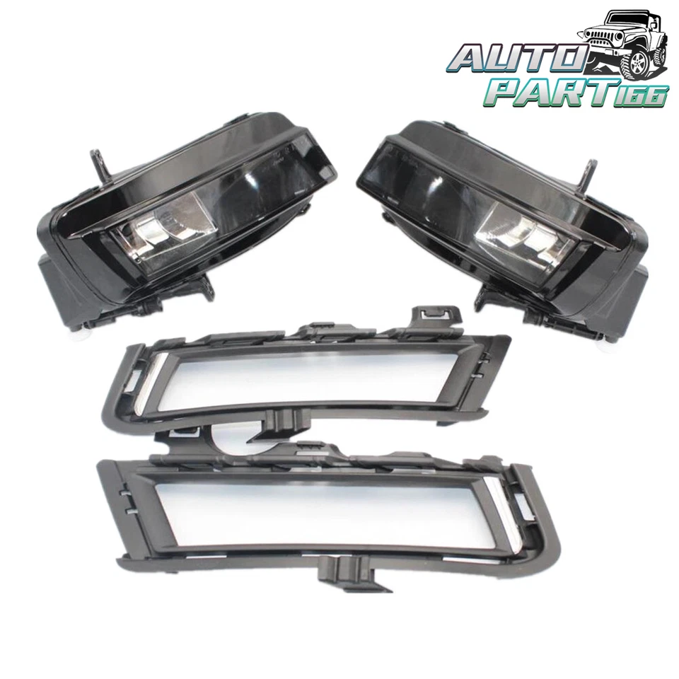 Juego de luces antiniebla delanteras + rejilla + cable para VW Golf 7 MK7 2013 2014 2015 2016 2017 Foto 2 de 4