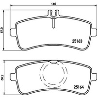 Brembo BremsbeläGe Hinten FüR Mercedes-Benz C-Klasse T-Model S-Klasse Coupe