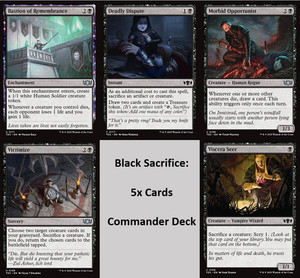 mtg sacrifice commander deck Korvold, Fae-Cursed King Sacrifice Tokens Treasure Magic MTG Commander Deck main image 0