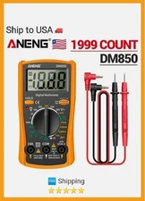LCD Digital Multimeter AC DC Voltmeter Ammeter Ohmmeter Volt Tester Leads Meter