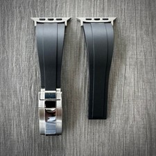 42 49mm Rubber Watch Band Strap For Apple Watch Ultra S11 Oysterflex Deployment