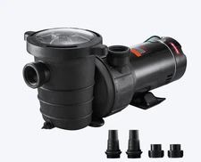 VEVOR Swimming Pool Pump 1.5HP 115V 1100W Single Speed Pumps for Above Ground